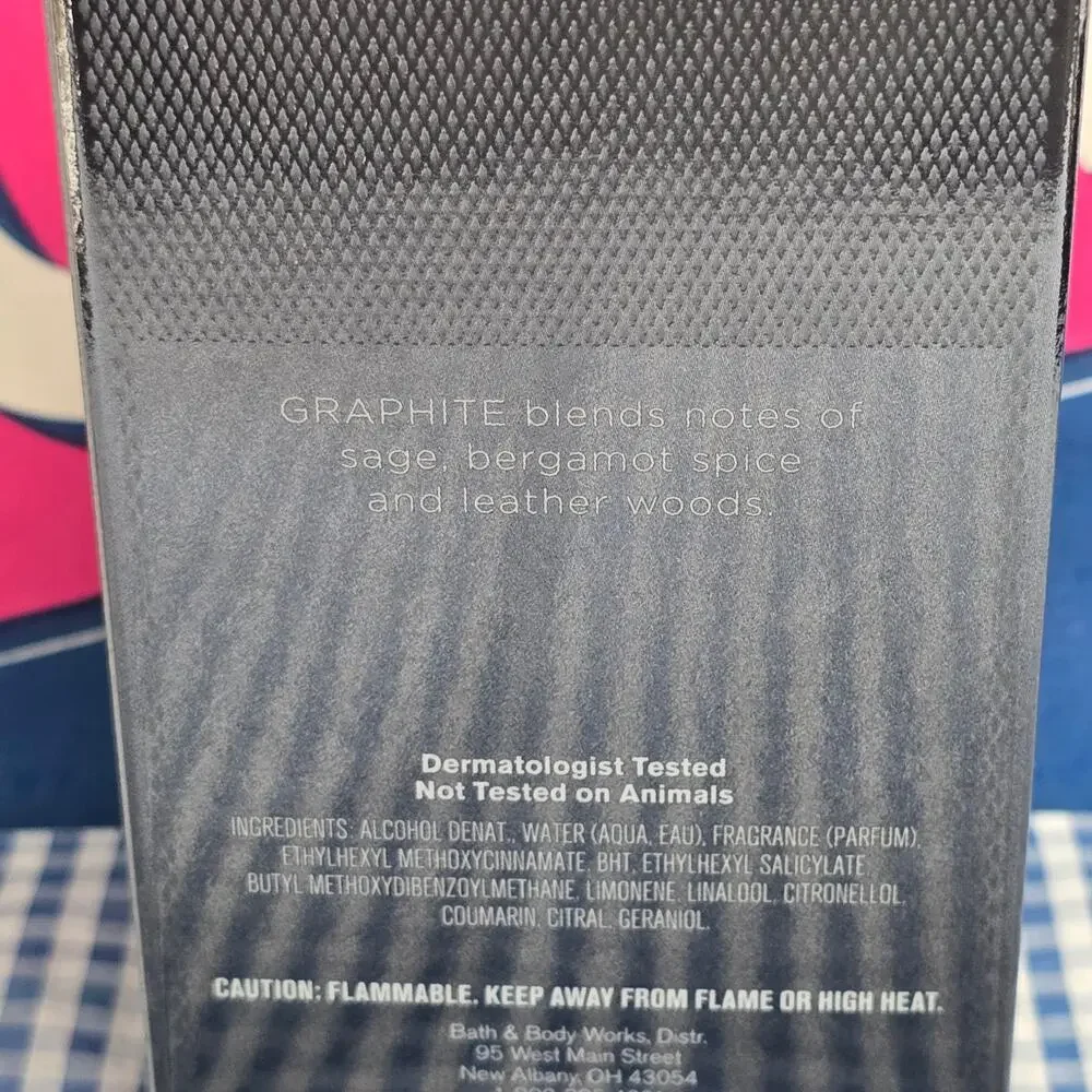 BBW Graphite Men's Collection Cologne 3.4 FL Oz.